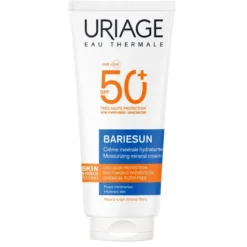 Uriage Bariesun Crema Minerale Idratante SPF50+ - Protezione solare molto alta per pelle sensibile - 100 ml