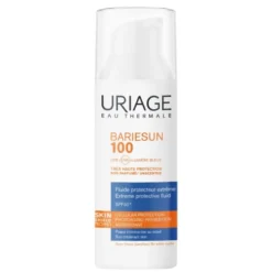 Uriage Bariesun Fluido 100 Protettivo Estremo SPF50+ - Protezione solare per viso, collo e mani - 50 ml