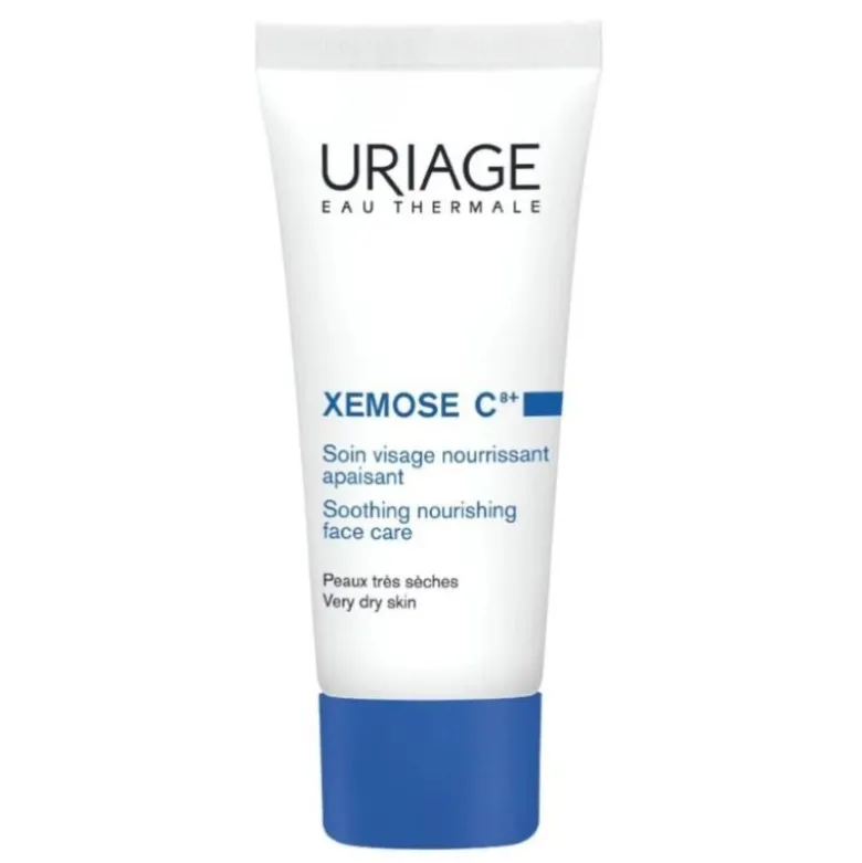 Uriage Xemose C8+ Crema Viso - Crema nutriente per pelle secca, molto secca e atopica - 40 ml
