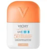 Vichy Capital Soleil Uv Aqua Fluido Idratante Colorato SPF50 - Protezione solare molto alta per il viso - Tonalità chiara - 50 ml