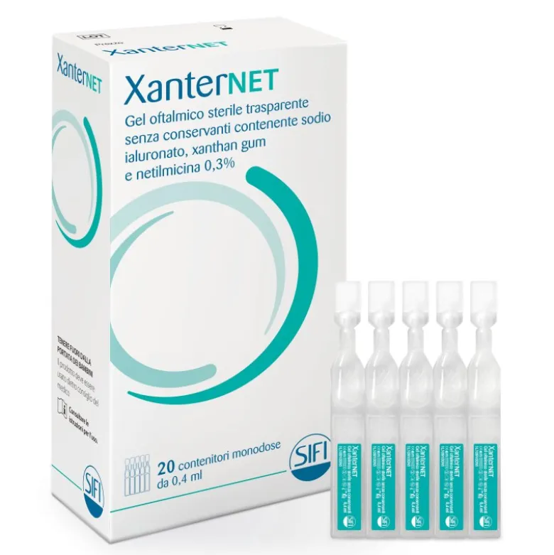 XANTERNET Gel Oftalmico 20 Flaconcini 0,4ml