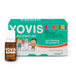 YOVIS Bambini Fragola - Integratore per l'equilibrio della flora intestinale - 10 flaconcini