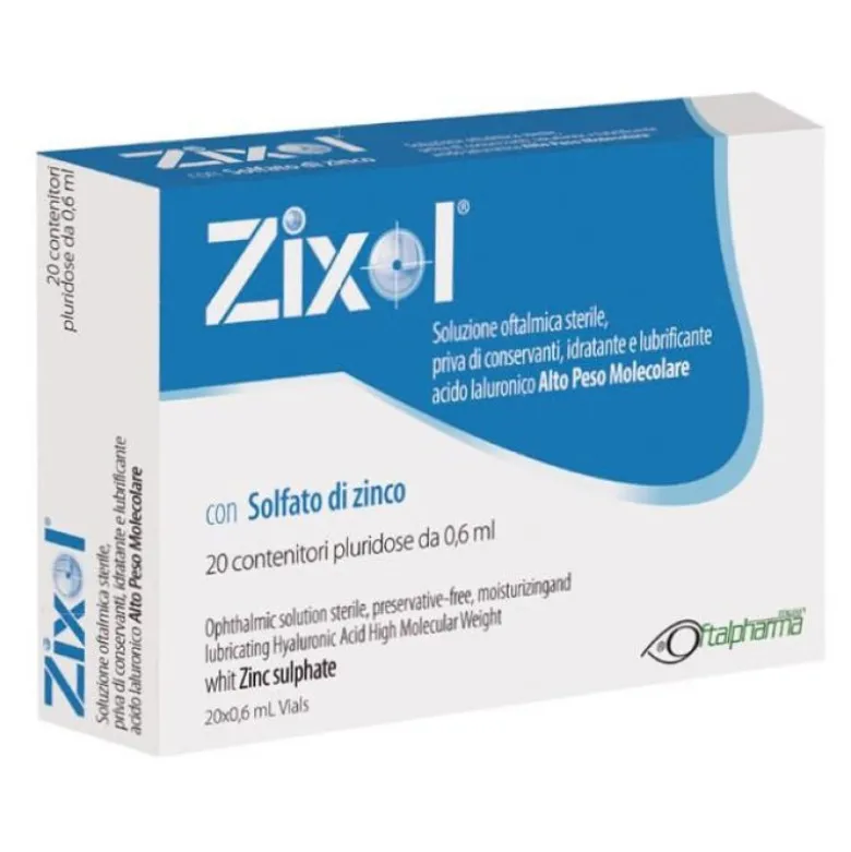 ZIXOL Gocce Oculari 20 flaconcini monodose 0,6 ml
