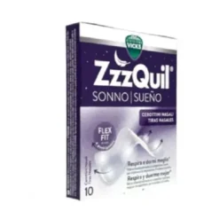 ZzzQuil Nasal Strips - Cerottini nasali per respirare e dormire meglio - 10 pezzi