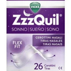 ZzzQuil Nasal Strips - Cerottini nasali per respirare e dormire meglio - 26p pezzi